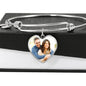 Valentine's Day Personal Heart Bangle