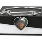 Kelly Collins Heart Pendant Bangle
