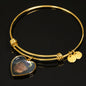 Kelly Collins Heart Pendant Bangle