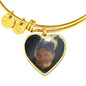 Kelly Collins Heart Pendant Bangle