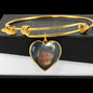 Kelly Collins Heart Pendant Bangle