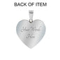 4 Years Anniversary Luxury Heart Silver Bangle - Freedom Look