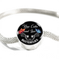 Keep Calm And Love Butterflies Circle Charm Bracelet - Freedom Look