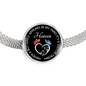 When A Butterfly Appears In My Yard It's A Visitor From Heaven Charm Bracelet (Circle)