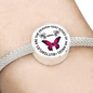 Butterflies Are The Heaven Sent Kisses Of An Angel Charm Bracelet (Circle) - Freedom Look