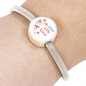 Live Life Love Charm Bracelet (Circle) - Freedom Look