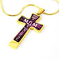 Best Nurse Parent Mom Cross Necklace Medicine Career Birthday and Christmas Gift