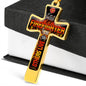 Firefighter Cross Necklace for Christmas and Birthday Gift