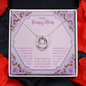 To My Bonus Mom Pure Love Necklace Gift