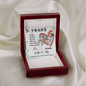 5 Years Anniversary Necklace Personalized with Name and Image