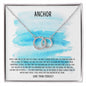 Friendship Day Gift, Best Friend Forever Message Box + Necklace (Two Circles)