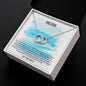 Friendship Day Gift, Best Friend Forever Message Box + Necklace (Two Circles)