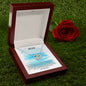 Friendship Day Gift, Best Friend Forever Message Box + Necklace (Two Circles)