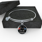 Keep Calm And Love Butterflies Circle Pendant Necklace And Bangle - Freedom Look