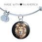 Realistic Lion Head Charm Necklace & Bangle