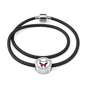 Butterflies Are The Heaven Sent Kisses Of An Angel Woven Double-Braided Real-Leather Charm Bracelet (Circle) - Freedom Look