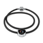 When A Butterfly Appears In My Yard It's A Visitor From Heaven Woven Double-Braided Real-Leather Charm Bracelet (Circle)