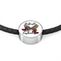 Butterfly Fashion Woven Double-Braided Real-Leather Charm Bracelet - Freedom Look