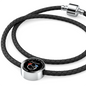 When A Butterfly Appears In My Yard It's A Visitor From Heaven Woven Double-Braided Real-Leather Charm Bracelet (Circle)