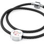 Live The Life You Love Woven Double-Braided Real-Leather Charm Bracelet - Freedom Look