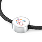 Live The Life You Love Woven Double-Braided Real-Leather Charm Bracelet - Freedom Look