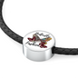 Butterfly Fashion Woven Double-Braided Real-Leather Charm Bracelet - Freedom Look