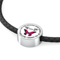 Butterflies Are The Heaven Sent Kisses Of An Angel Woven Double-Braided Real-Leather Charm Bracelet (Circle) - Freedom Look
