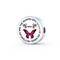 Butterflies Are The Heaven Sent Kisses Of An Angel Woven Double-Braided Real-Leather Charm Bracelet (Circle) - Freedom Look