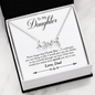 To My Daughter From Dad There For You Special Girl - Scripted Love Necklace
