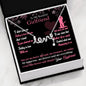 Boyfriend To Girlfriend Forever & Always Yours Message - "Love" Pen. Necklace