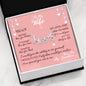 Message Box & Necklace For Wife, Husband To Wife Special Anniversary Gift - Scripted Love