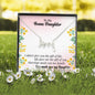 To My Bonus Daughter From Mom Stepmom Dad Stepdad Message + Scripted Love Necklace