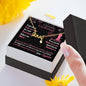 Boyfriend To Girlfriend Forever & Always Yours Message - "Love" Pen. Necklace