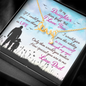 Message Box With 5 Different Necklaces For Every Daughter From Dad, Perfect Thank You Present Gift From Father - For. Love
