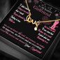 Boyfriend To Girlfriend Forever & Always Yours Message - "Love" Pen. Necklace