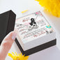 Husband To Wife Braver Stronger Smarter Message Card + Infinity <3 Necklace