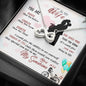 Husband To Wife Braver Stronger Smarter Message Card + Infinity <3 Necklace