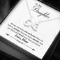 Mom To Daughter Gift, Braver Stronger Smarter Message Box + Infinity <3 Necklace