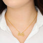 To My Bonus Daughter From Mom Stepmom Dad Stepdad Message + Infinity <3 Necklace