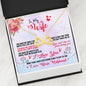 Husband To Wife Anniversary Laugh & Happiness Message + Infinity <3 Necklace