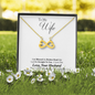 Husband To Wife Gift God Blessed Our Road Love Message + Infinity <3 Necklace