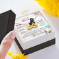 Husband To Wife Braver Stronger Smarter Message Card + Infinity <3 Necklace
