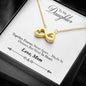 Gift To My Daughter From Mom Together Forever Never Apart (Infinity <3 Necklace)