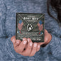 Army Wife from Husband Birthday Gift - Message Box Heart Pendant Necklace