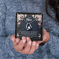 Mother's Day Gift - Black Message Box Heart Pendant Necklace