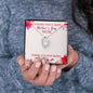 Wishing You a Happy Mothers Day - Message Box Heart Pendant Necklace