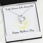Mother's Day - Mom Heart Necklace with Hands and Lovely Message Card Gift