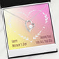 Mother's Day Gift - Mom Necklace with Heart and Lovely Message Card