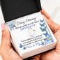 Stay Strong - Edge Of Difficulty - He Will Teach You How To Fly Heart Pendant Necklace