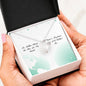 Mother's Day Gift - Mom Heart Necklace - Nowhere Else I'd Rather Be Lovely Message Card